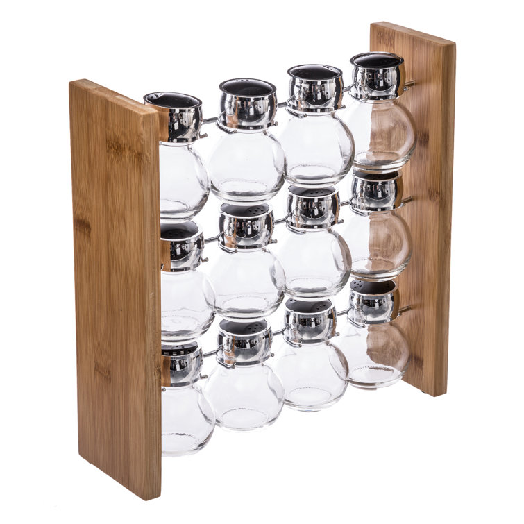 Symple Stuff 12 Jar Free Standing Spice Rack Reviews Wayfair